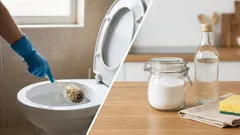 Een toilet schoonmaken met azijn is supermakkelijk: zelfs jarenoude aanslag gaat moeiteloos weg